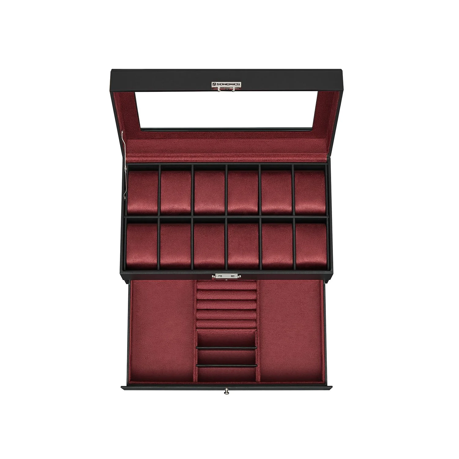 Lockable Watch Box With Glass Lid - Image 8