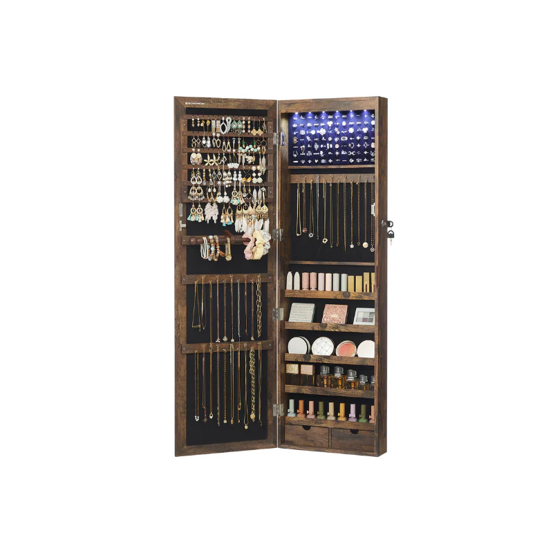 47.2"H White Hanging Jewelry Armoire - Image 3